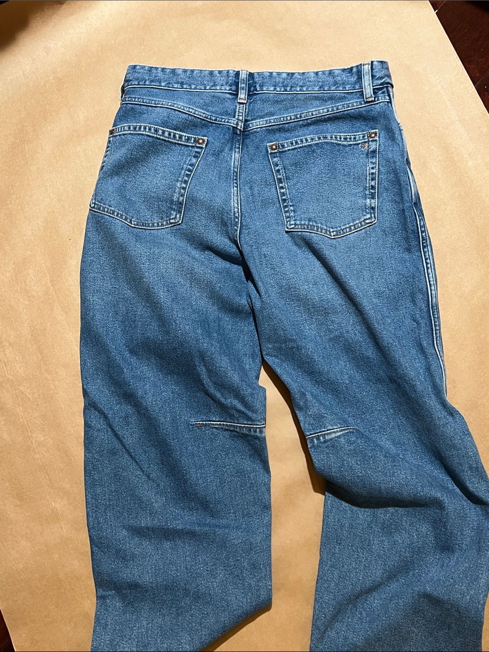 Madewell Women's Blue The Darted Barrel Wide-Leg Jeans - Picture 5 of 5